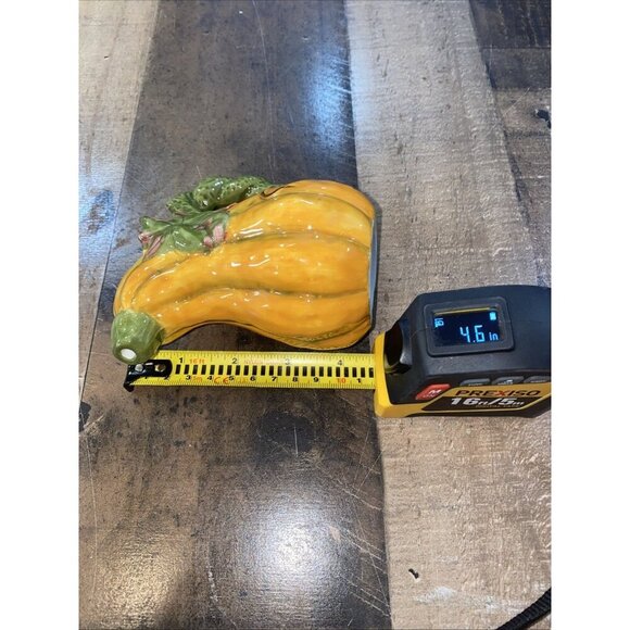 Autumn Fall Orange Pumpkin Gourd Leaves Sugar Bowl and Creamer Set thanksgiving - Picture 10 of 11